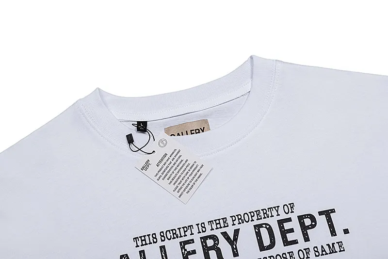 GALLERY. DEPT new short-sleeved T-shirt Style number: D2287P106 Color: Black White Size: S M L XL